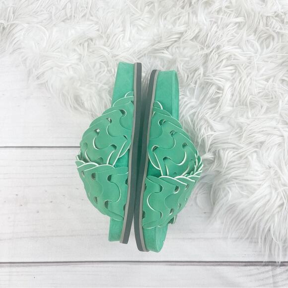 Rag‎ & Bone Bailey Sport Slide Sandal in Kelly in Green Size 36 - Picture 6 of 9